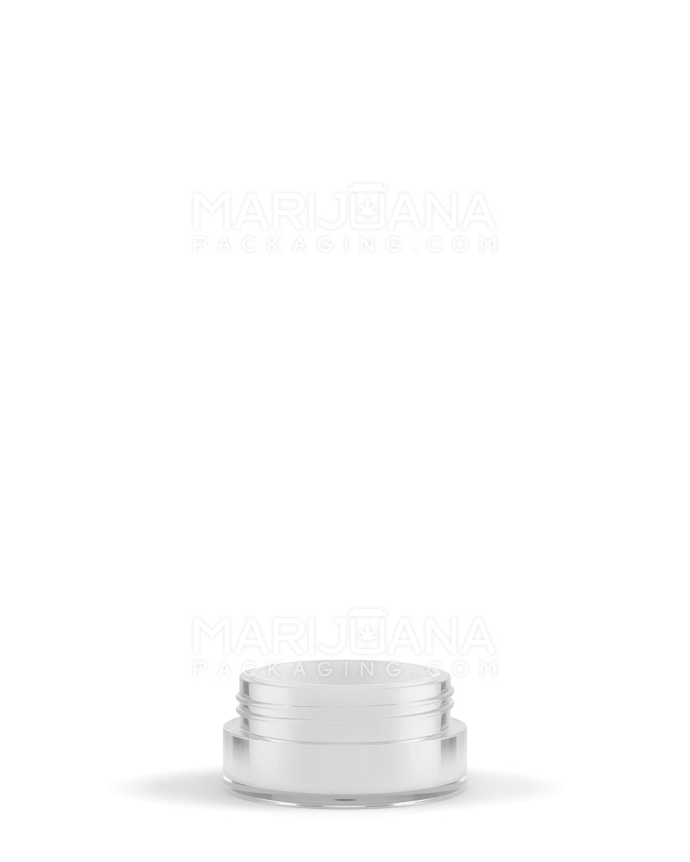 Clear Concentrate Containers w/ Screw Top Cap & White Silicone Insert | 5mL - Plastic - 100 Count - 6