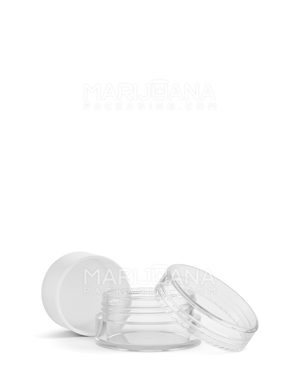 Clear Concentrate Containers w/ Screw Top Cap & White Silicone Insert | 5mL - Plastic - 100 Count - 4