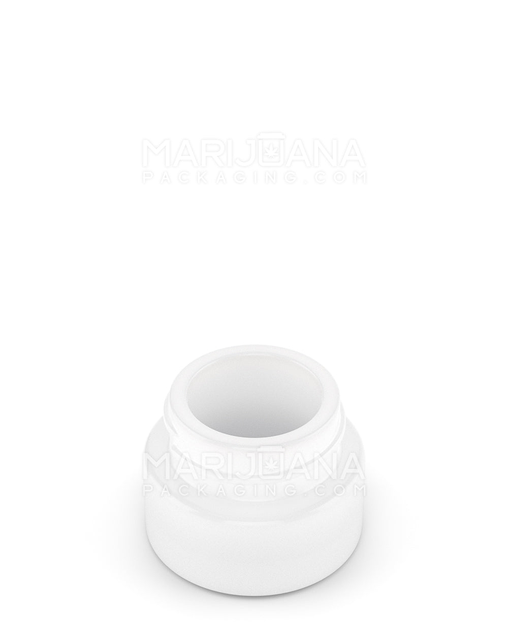 Child Resistant | Glossy White Glass Concentrate Containers w/ Cap | 29mm - 5mL - 504 Count