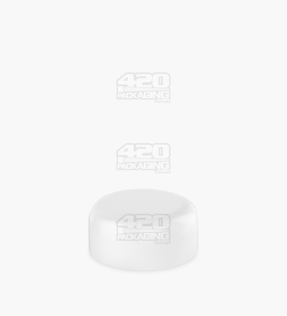 Child Resistant | Smooth Push Down & Turn Plastic Caps w/ Foam Liner | 29mm - Semi Gloss White - 504 Count