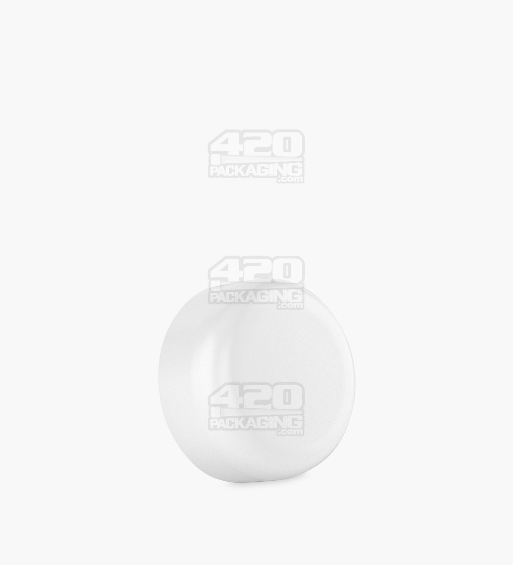 Child Resistant | Smooth Push Down & Turn Plastic Caps w/ Foam Liner | 29mm - Semi Gloss White - 504 Count