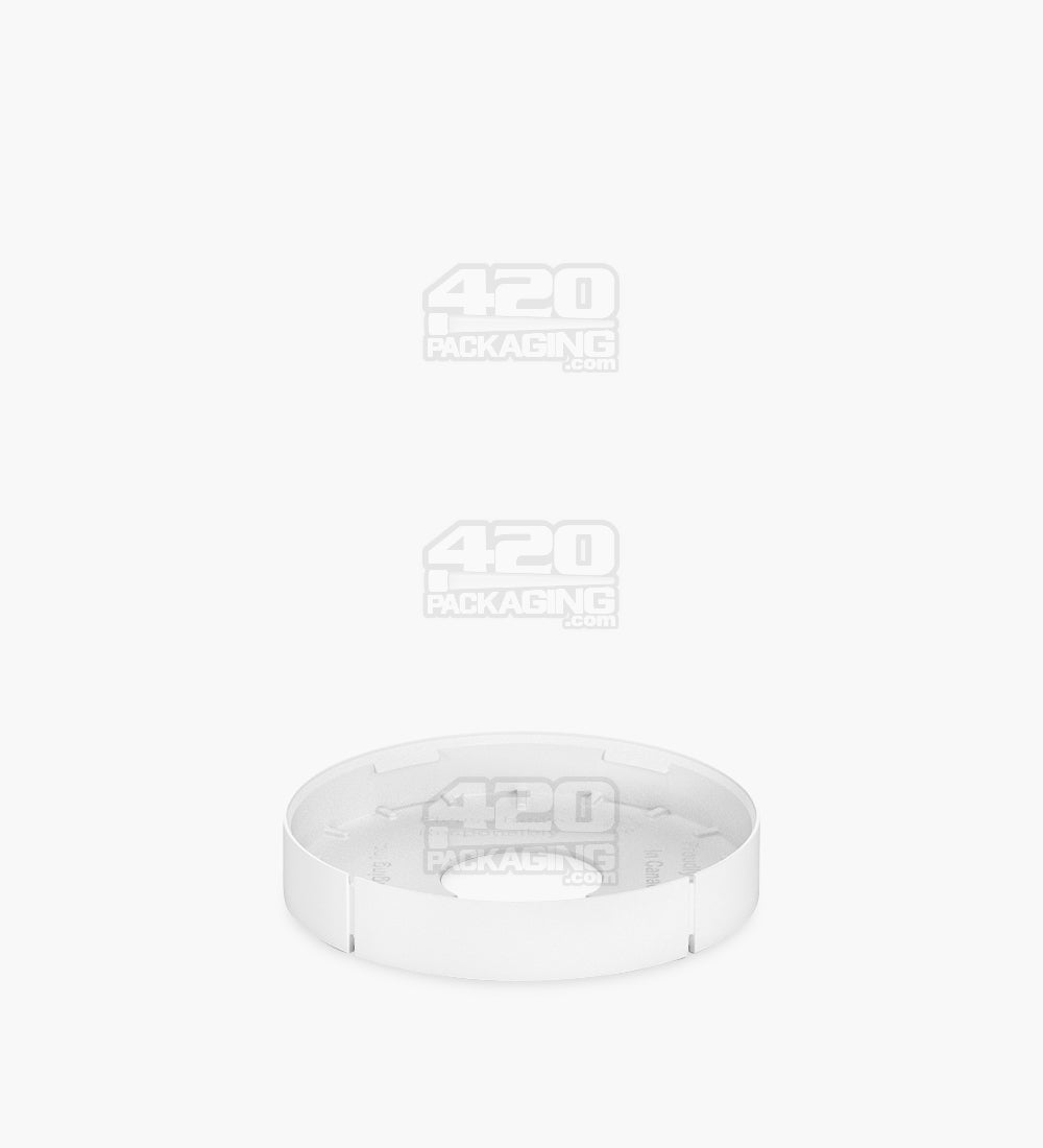 Child Resistant & Tamper Evident | Snap On Plastic Caps for Beverage Can | 53mm - Matte White - 1000 Count