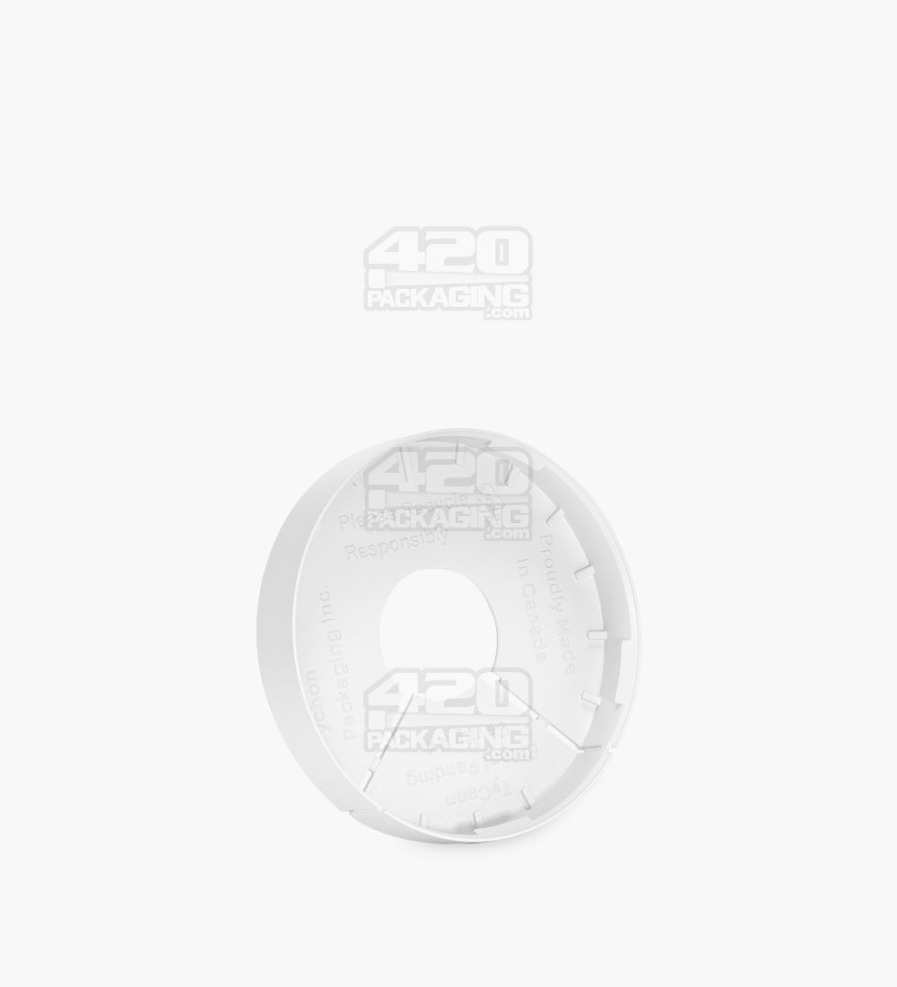 Child Resistant & Tamper Evident | Snap On Plastic Caps for Beverage Can | 53mm - Matte White - 1000 Count
