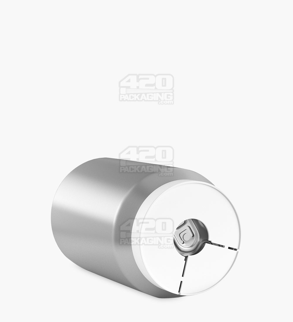 Child Resistant & Tamper Evident | Snap On Plastic Caps for Beverage Can | 53mm - Matte White - 1000 Count