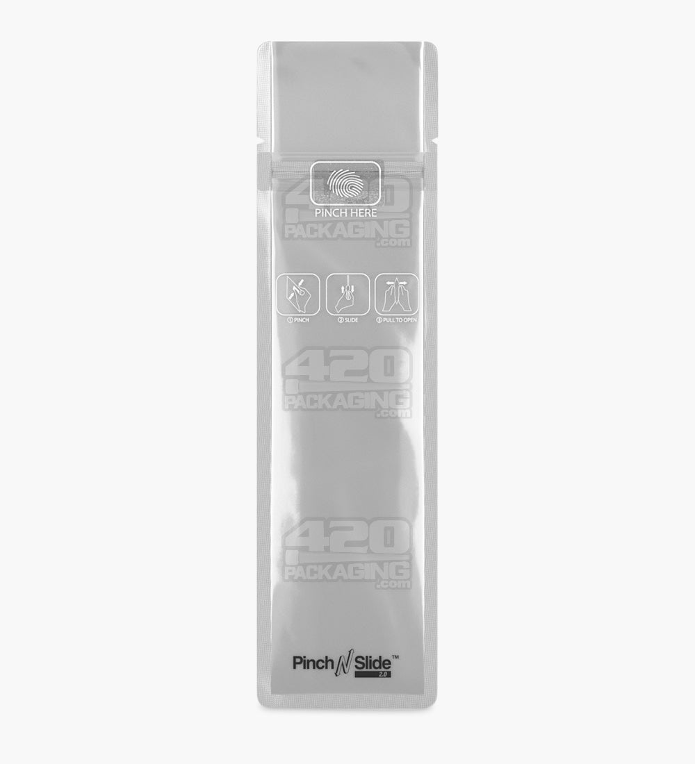 Child Resistant & Tamper Evident | Pinch N Slide 3.0 Matte Black Vista Mylar Bags | 2.4in x 7.9in - 2.5g - 250 Count