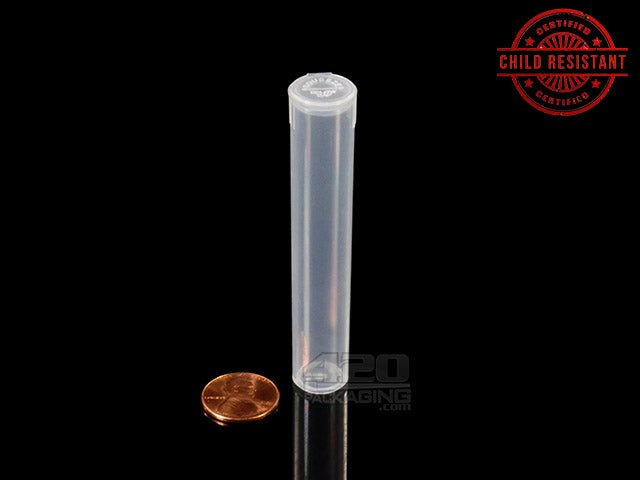 80mm Child Resistant Plastic Vials For V Cartridge (063000-CR) 1000/Box BLK (Opaque Black) - 2