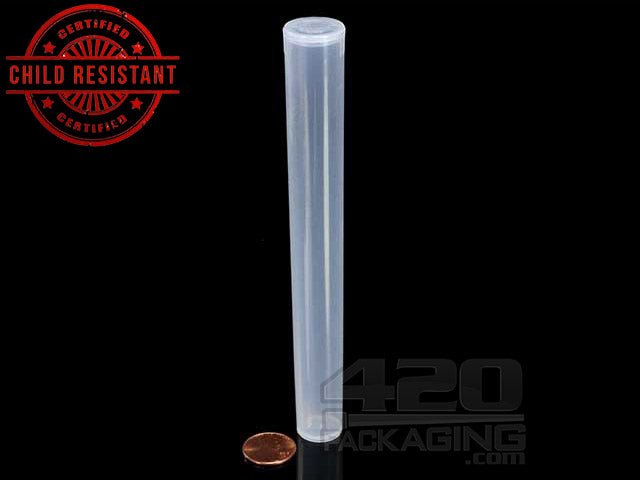 Squeezetops 140mm Transparent Child Resistant J-Tubes