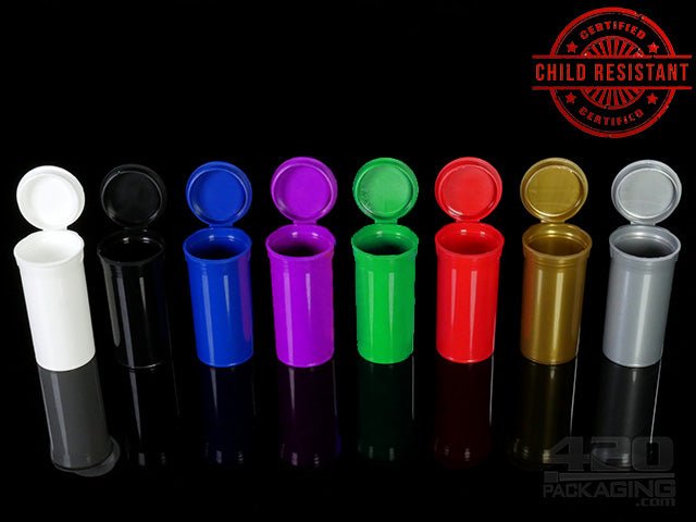 Squeezetops® PST13 Opaque Child Resistant Container 1200/Box PUR (Opaque Purple) - 1