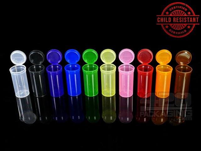 Squeezetops® PST13 Transparent Child Resistant Container 1200/Box Clear - 1