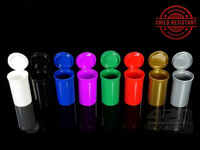 Squeezetops® PST19 Opaque Child Resistant Containers 900/Box PUR (Opaque Purple) - 1