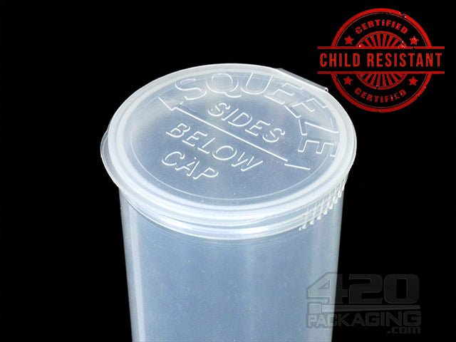 Squeezetops® PST60 Transparent Child Resistant Containers 275/Box Clear - 3