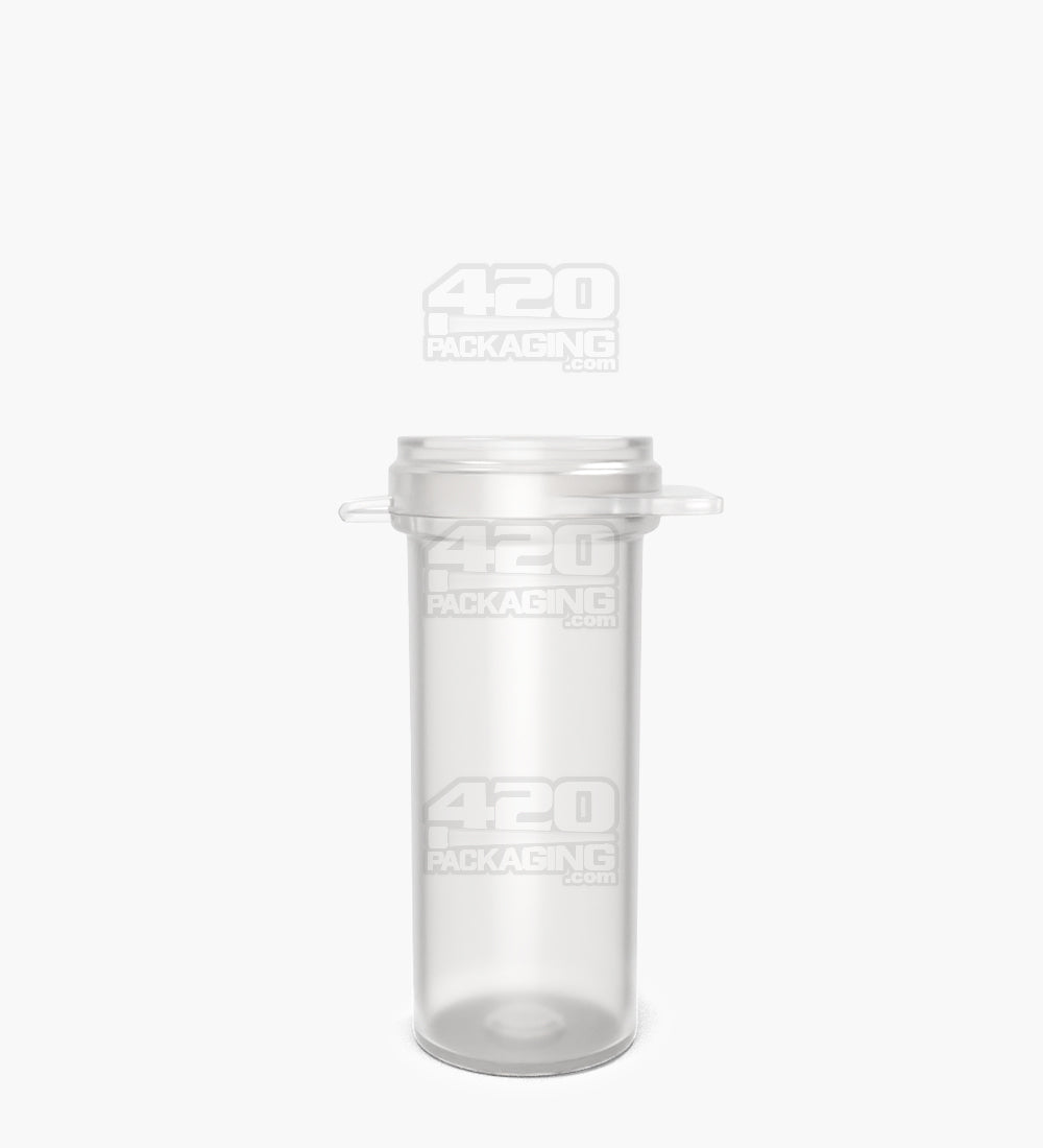 9 Dram Clear Hinged Lid Plastic Seed Pop Top Container Vial 600/Box - 2