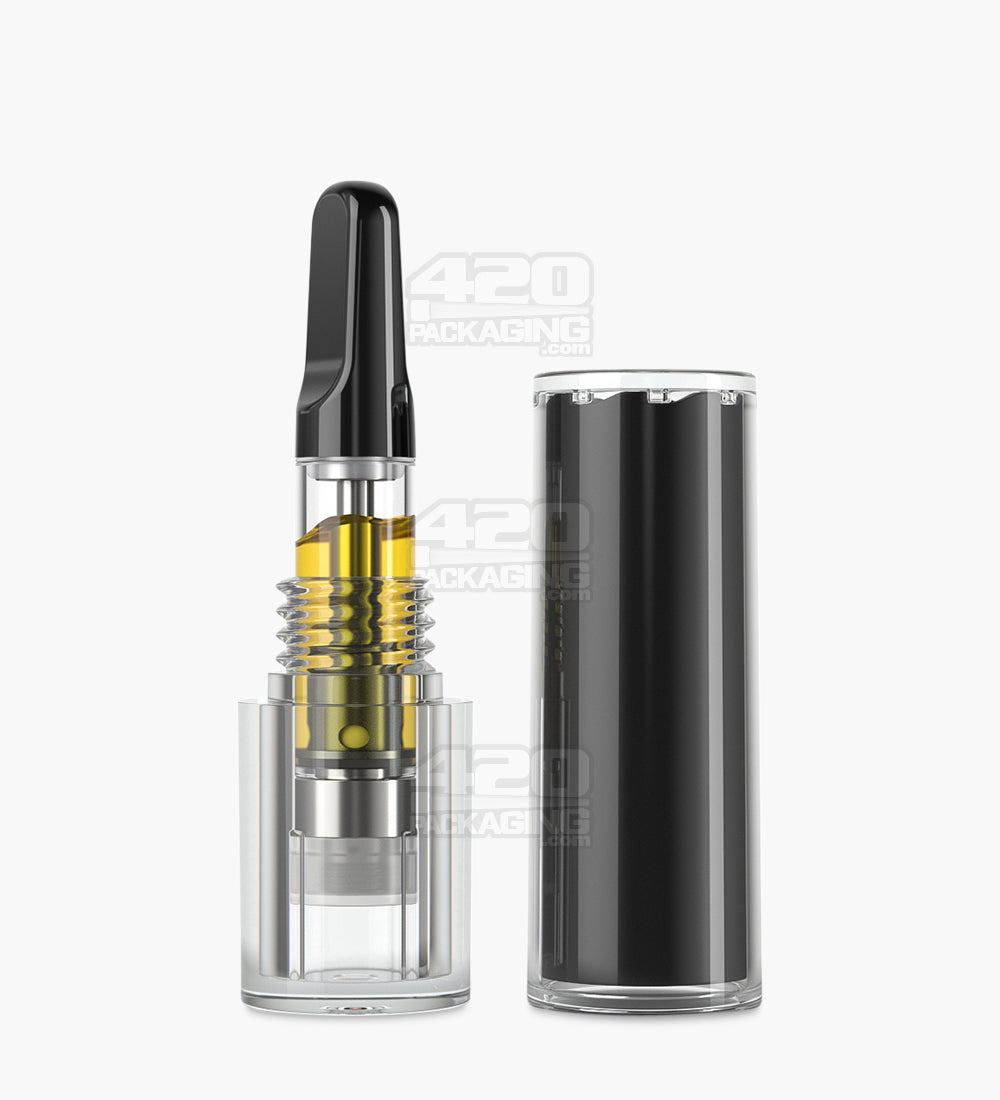 Child Resistant Vape Cartridge Tube W/ Black Insert 100/Box - 8