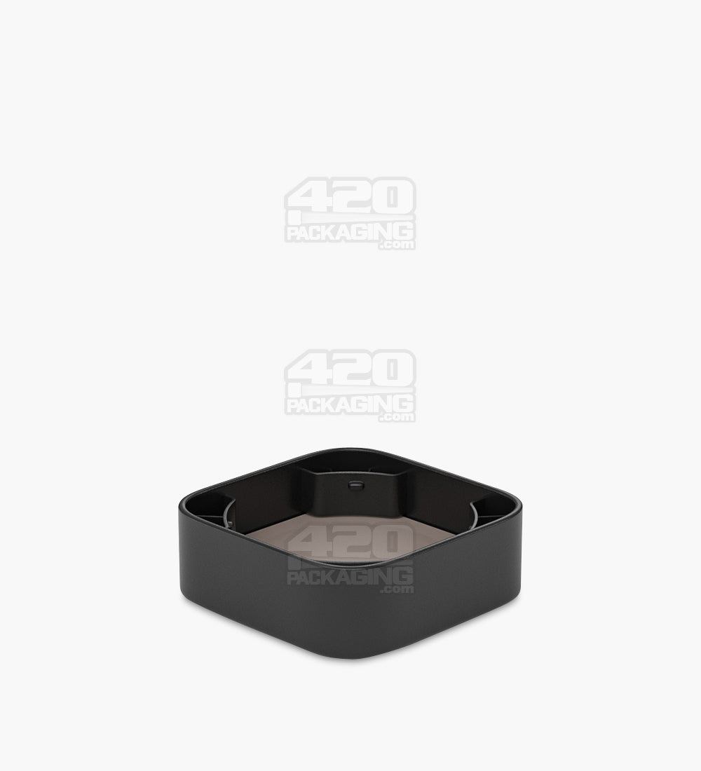Qube 32mm Black Glass Concentrate Jar W/ Black Lid 250/Box - 9