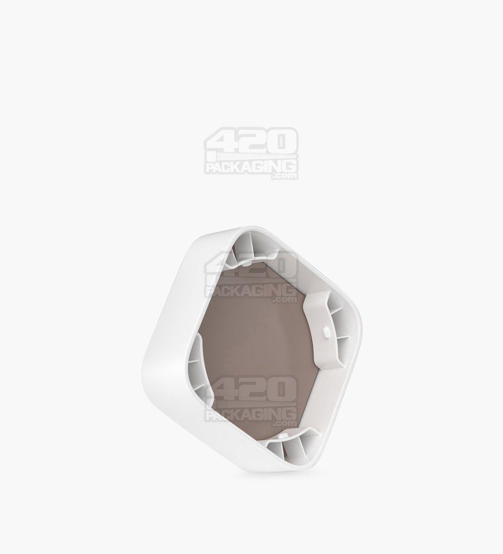 Qube 32mm Clear Glass Concentrate Jar W/ White Lid 250/Box - 7