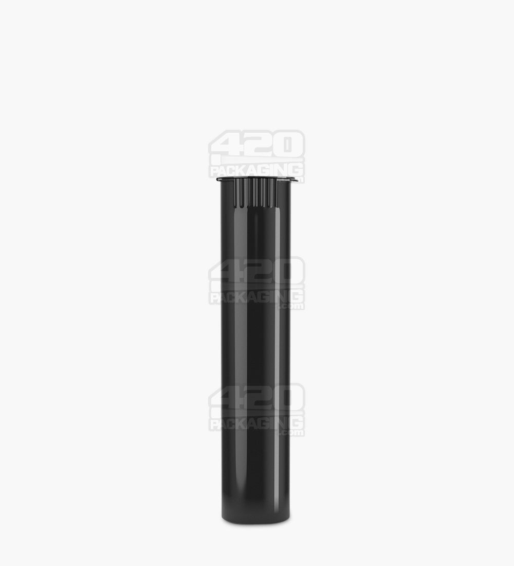 Child Resistant | Pop Top Opaque Plastic Pre-Roll Tubes | 90mm - Black - 1000 Count