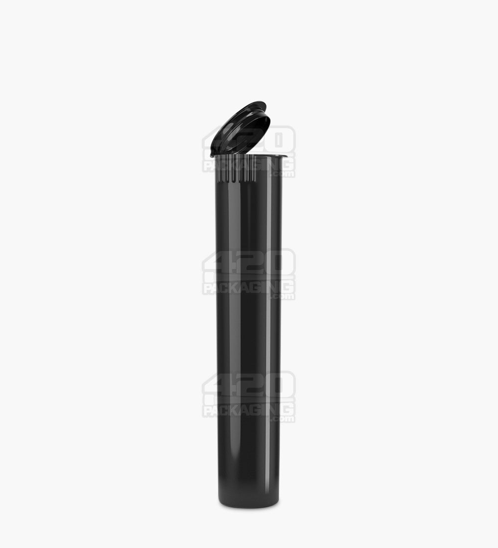 Child Resistant | Pop Top Opaque Plastic Pre-Roll Tubes | 95mm - Black - 1000 Count