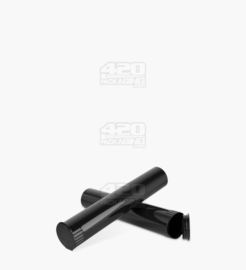 Child Resistant | Pop Top Opaque Plastic Pre-Roll Tubes | 95mm - Black - 1000 Count