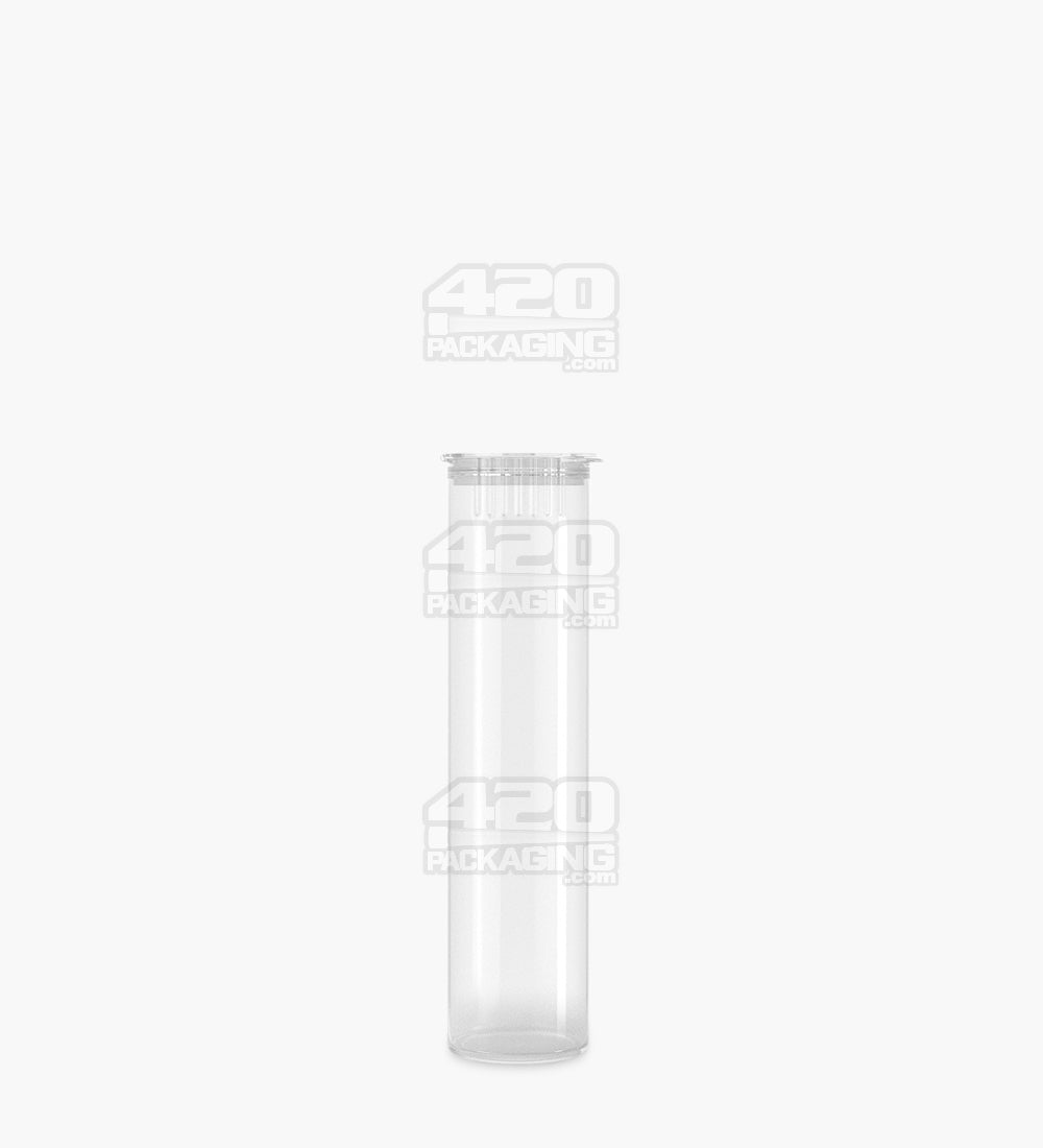 78mm Child Resistant Pop Top Clear Plastic Pre-Roll Tubes 1200/Box - 2