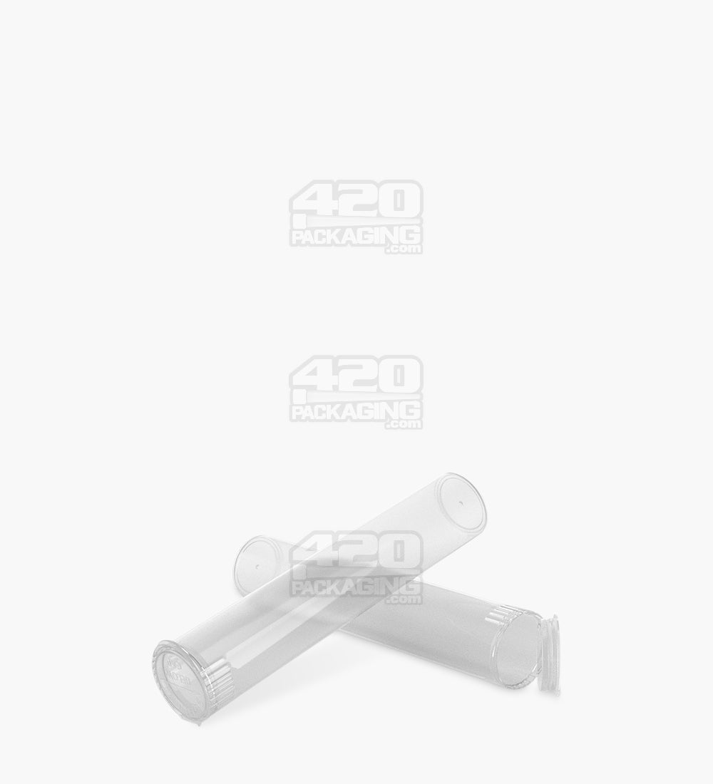 98mm Child Resistant Pop Top Clear Plastic PCR Pre - Roll Tubes 1000/Box - 9