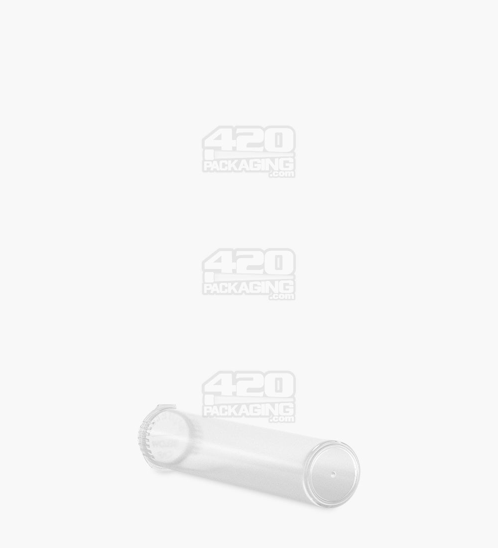 95mm Child Resistant Pop Top Opaque Clear Plastic Pre-Roll Tubes 1000/Box Closed - 7