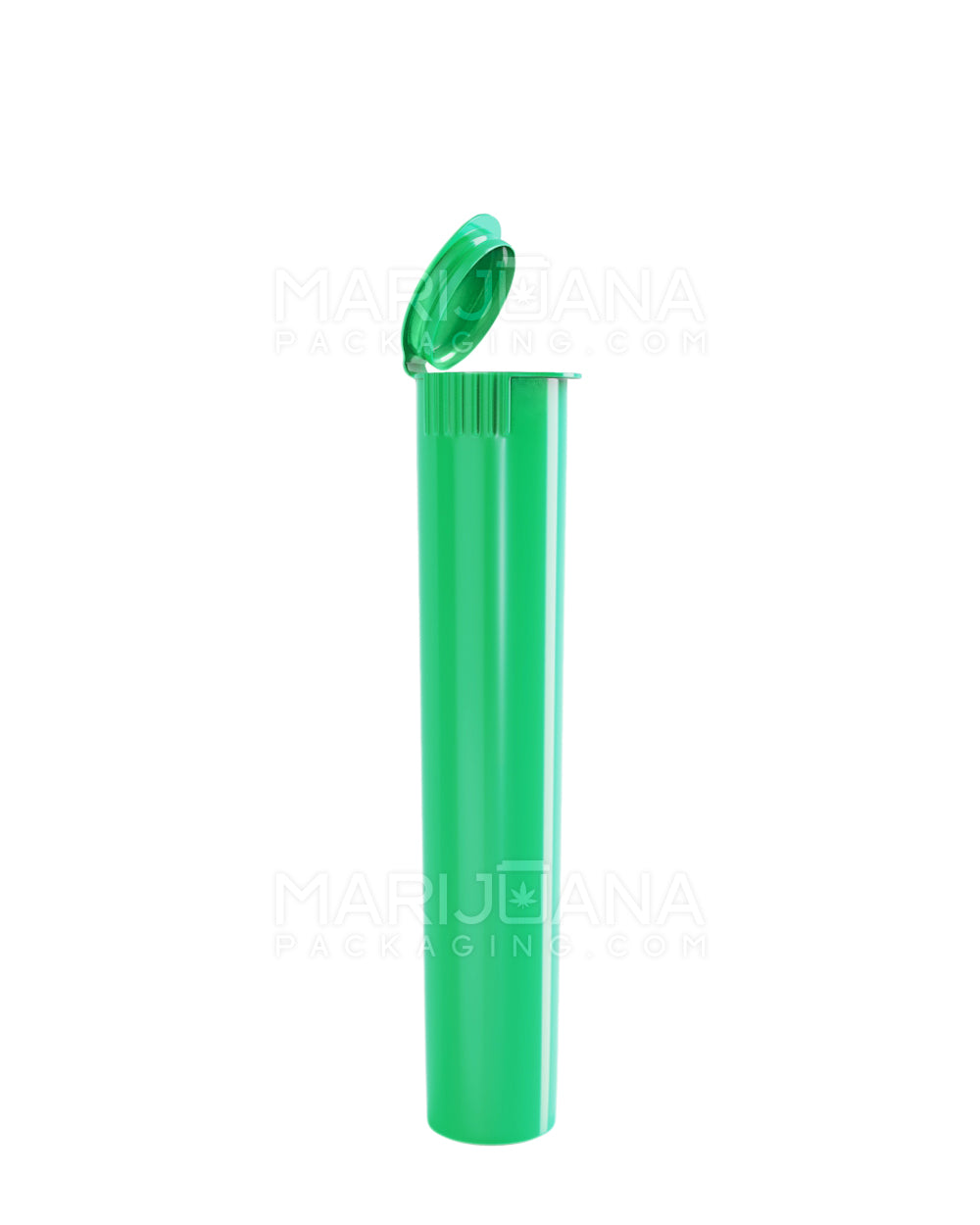 Child Resistant | Pop Top Opaque Plastic Pre-Roll Tubes | 95mm - Green - 1000 Count - 1