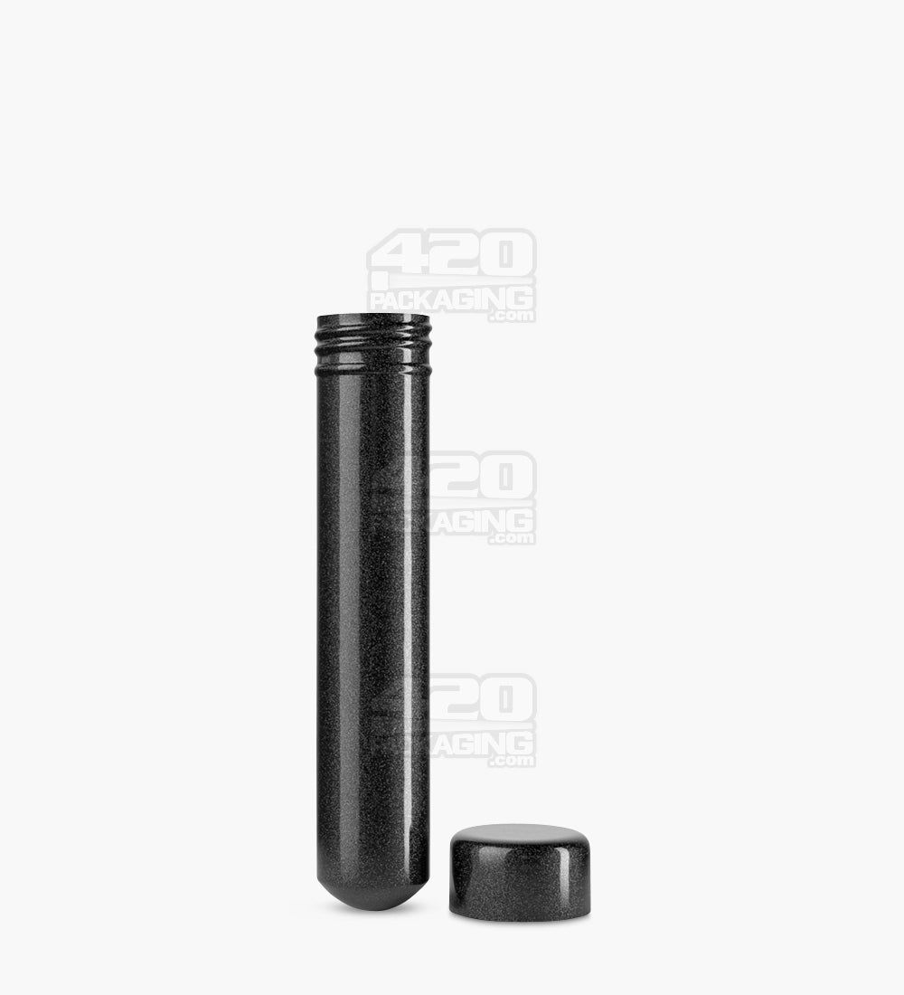 Child Resistant | Push Down and Turn Screw On Opaque Aluminum Metal Pre-Roll Tubes | 95mm - Black - 250 Count