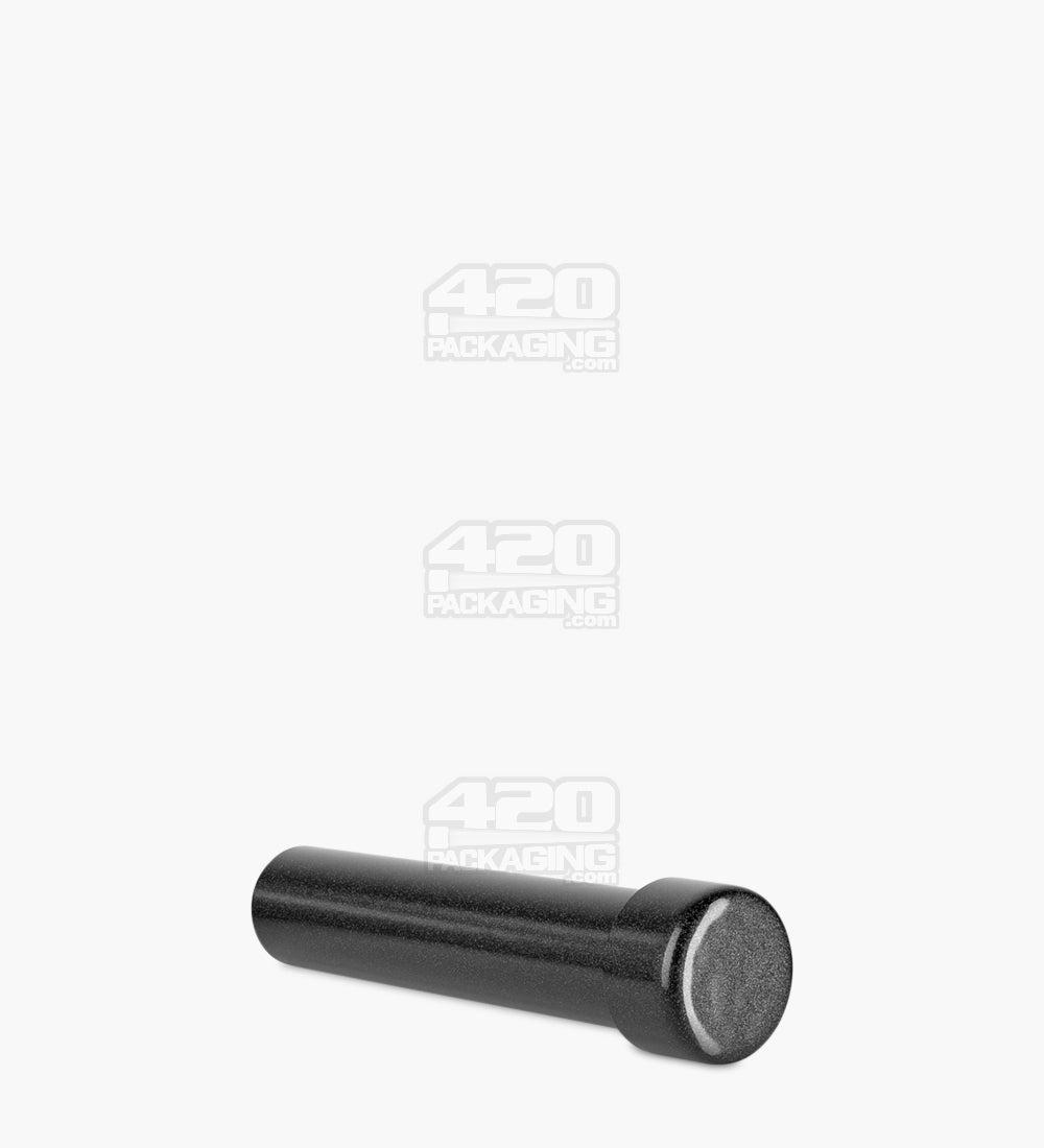 Child Resistant | Push Down and Turn Screw On Opaque Aluminum Metal Pre-Roll Tubes | 95mm - Black - 250 Count