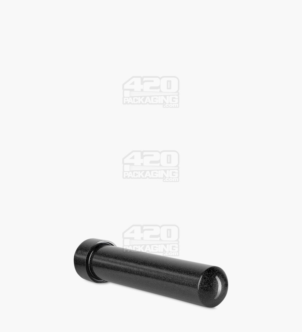 Child Resistant | Push Down and Turn Screw On Opaque Aluminum Metal Pre-Roll Tubes | 95mm - Black - 250 Count
