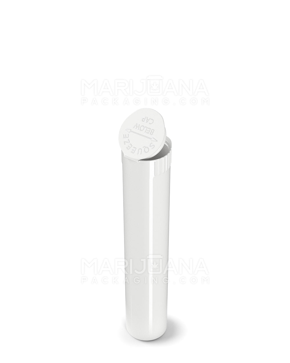 Child Resistant | Pop Top Opaque Plastic Pre-Roll Tubes | 98mm - White - 1000 Count - 3