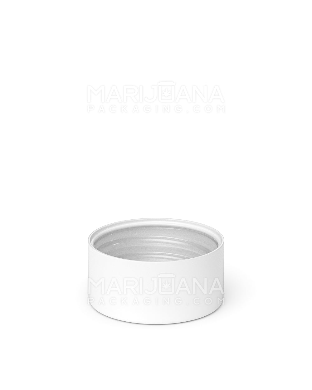 Child Resistant | Smooth Push Down & Turn Plastic Caps w/ Foil Liner | 28mm - Matte White - 504 Count - 4