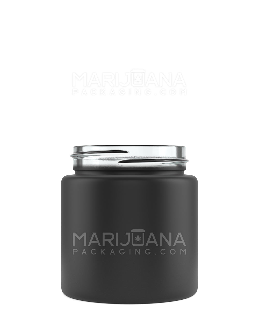 Straight Sided Matte Black Glass Jars | 53mm - 3.75oz - 32 Count - 1