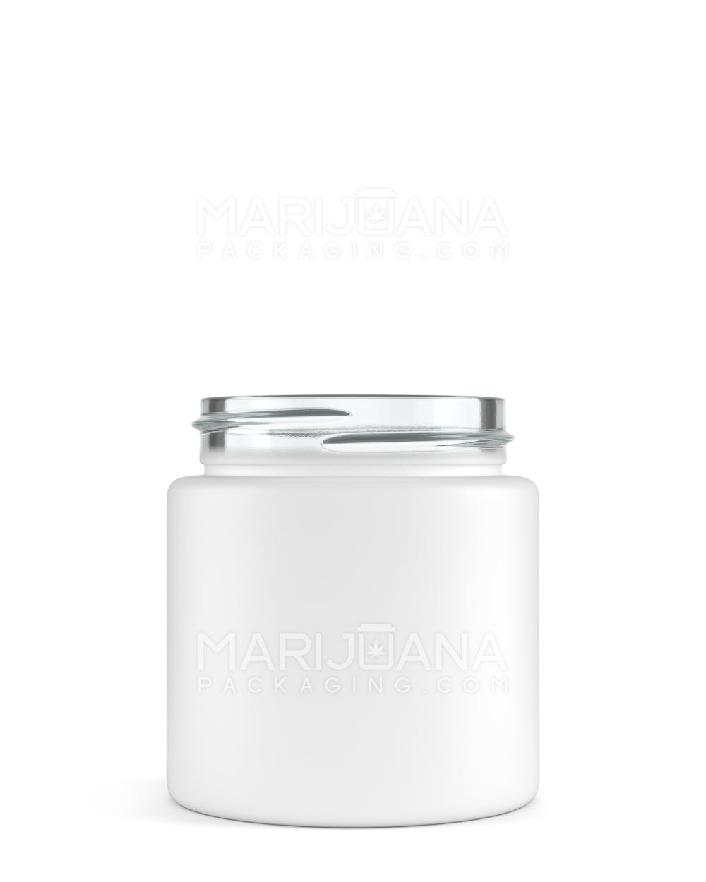 Straight Sided Matte White Glass Jars | 53mm - 3.75oz - 32 Count - 1
