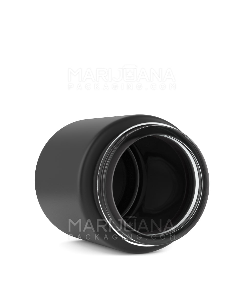 Straight Sided Matte Black Glass Jars | 53mm - 5oz - 32 Count - 3