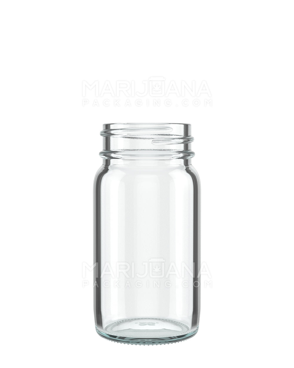 Wide Mouth Straight Sided Clear Glass Jars for Pre-Rolls | 38mm - 2oz - 288 Count - 1