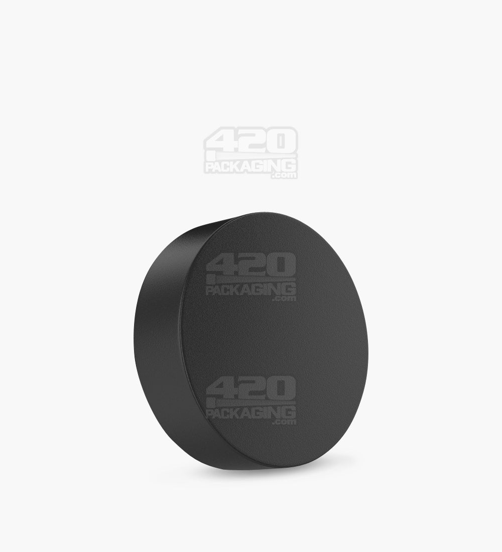 53mm Push and Turn Child Resistant Plastic Caps With Foam Liner - Matte Black - 120/Box - 1