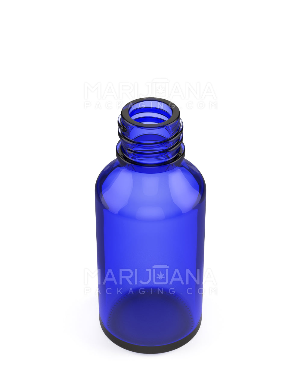 Child Resistant | Glass Tincture Bottles w/ Black Ribbed Dropper Cap | 30mL - Blue - 120 Count - 3
