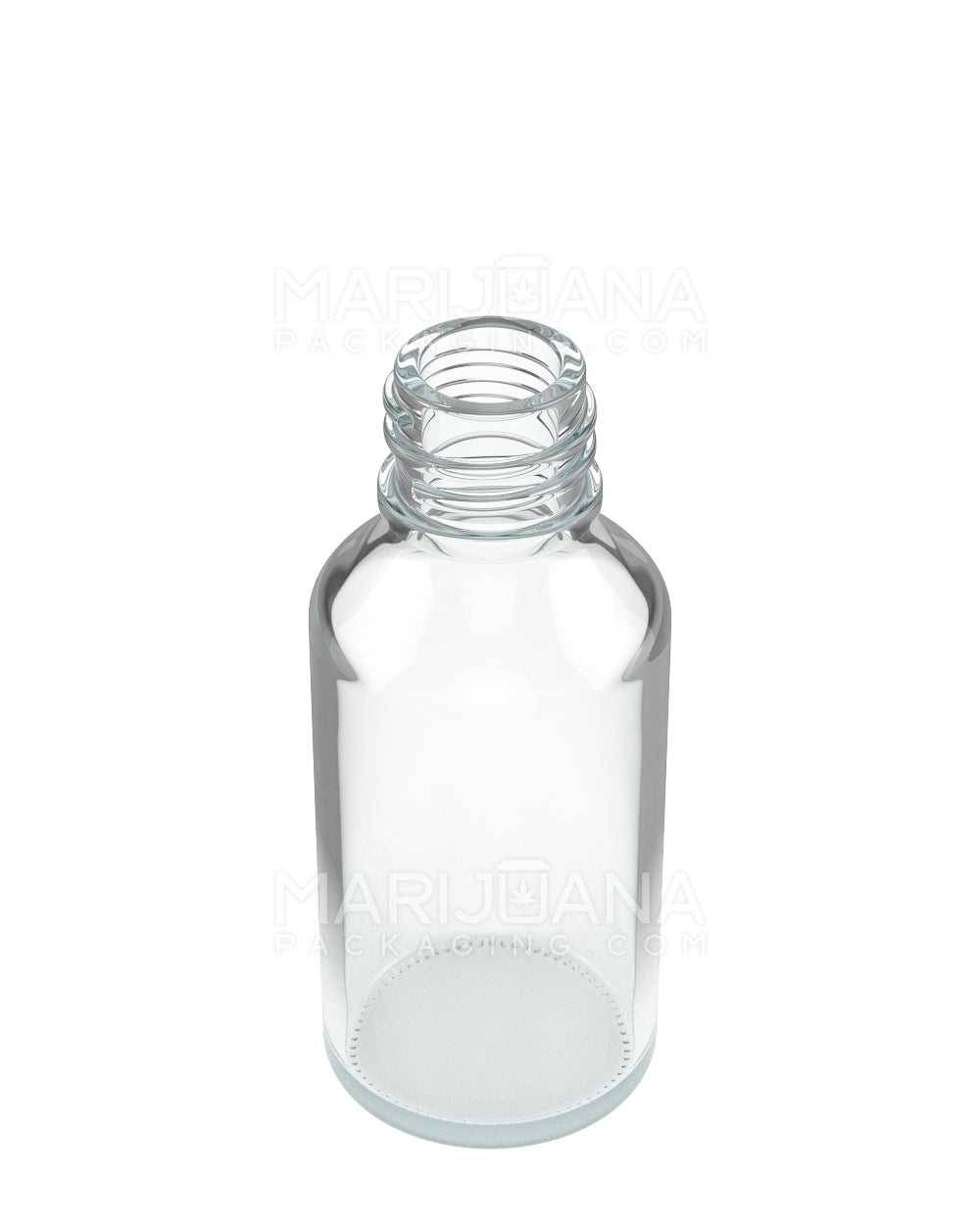 Child Resistant | Glass Tincture Bottles w/ Black Ribbed Dropper Cap | 30mL - Clear - 120 Count - 3