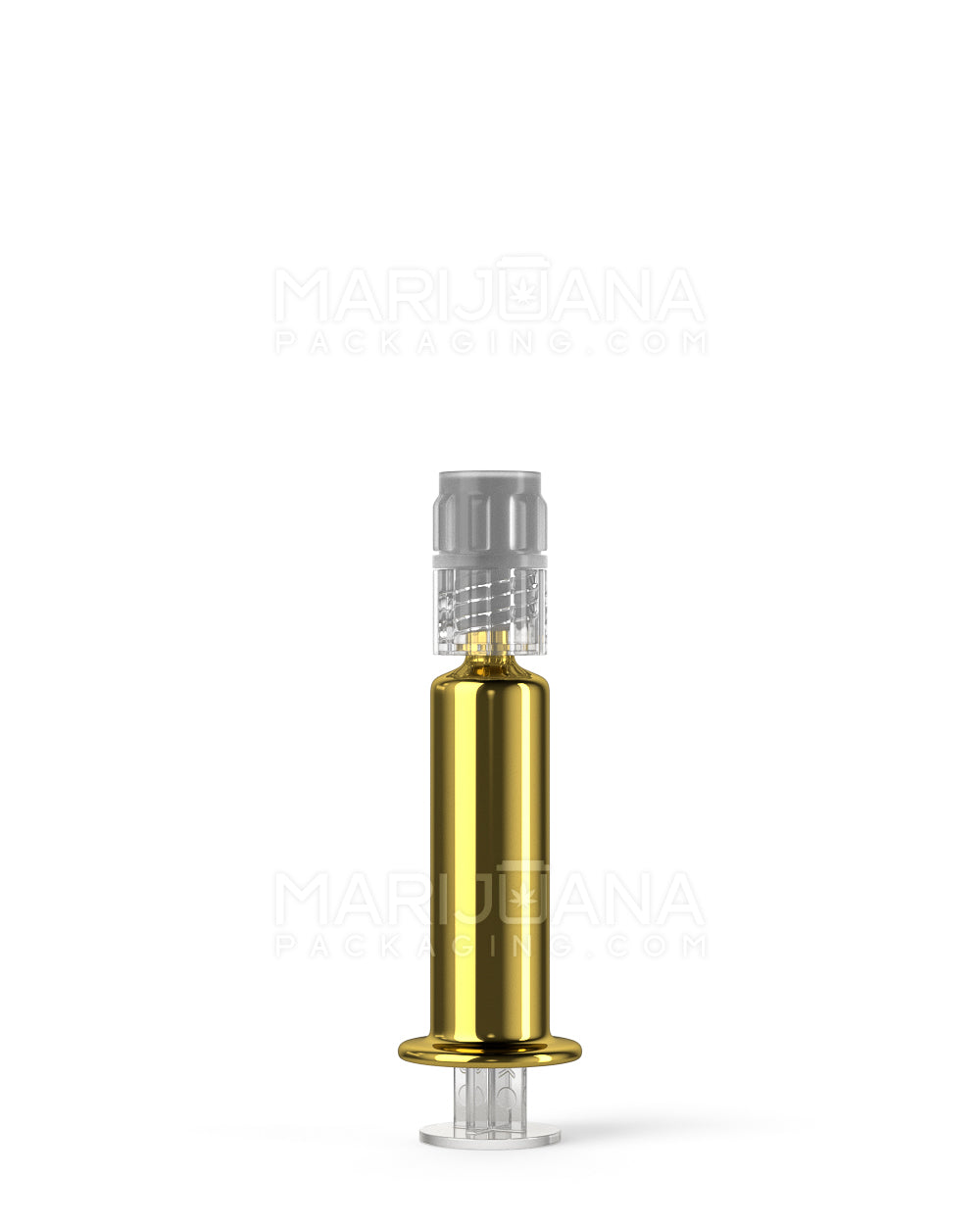 Luer Lock | Gold Glass Dab Applicator Syringes | 1mL - No Measurements - 100 Count - 7