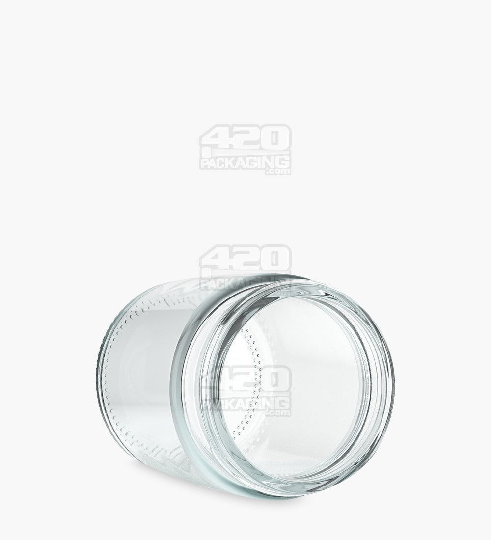 50mm Straight Sided Clear 4oz Glass Jar 100/Box - 3