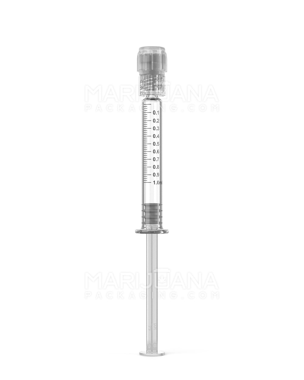 Child Resistant & Luer Lock | Long Glass Dab Applicator Syringes | 1mL - 0.1mL Increments - 100 Count - 1