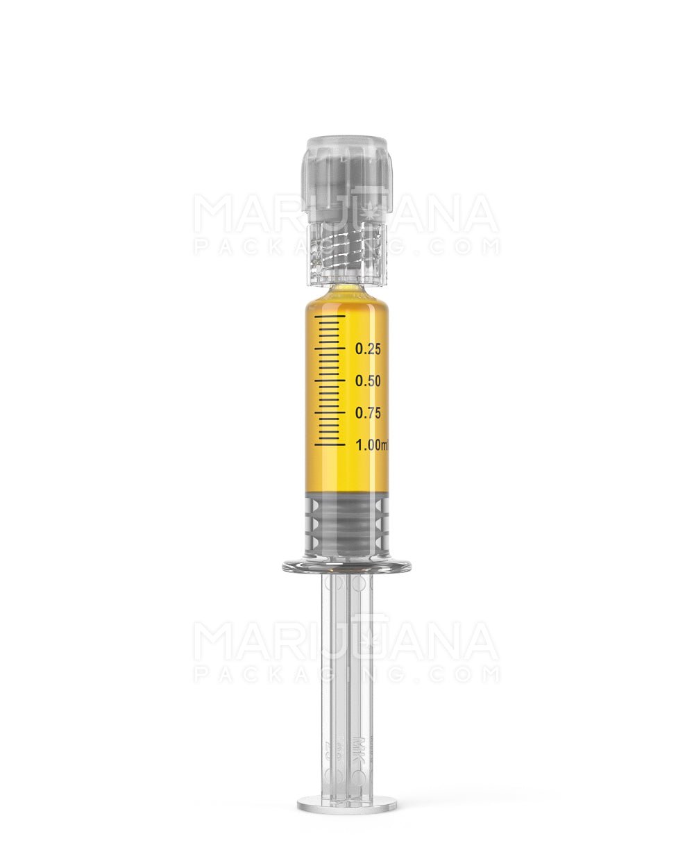 Child Resistant & Luer Lock | Glass Dab Applicator Syringes | 1mL - 0.25mL Increments - 100 Count - 2