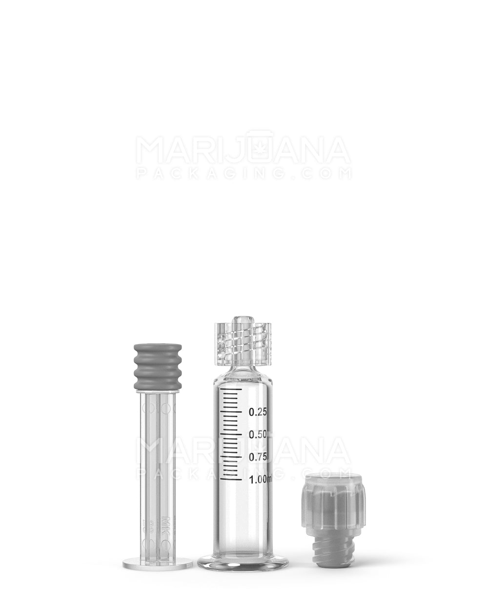 Child Resistant & Luer Lock | Glass Dab Applicator Syringes | 1mL - 0.25mL Increments - 100 Count - 3