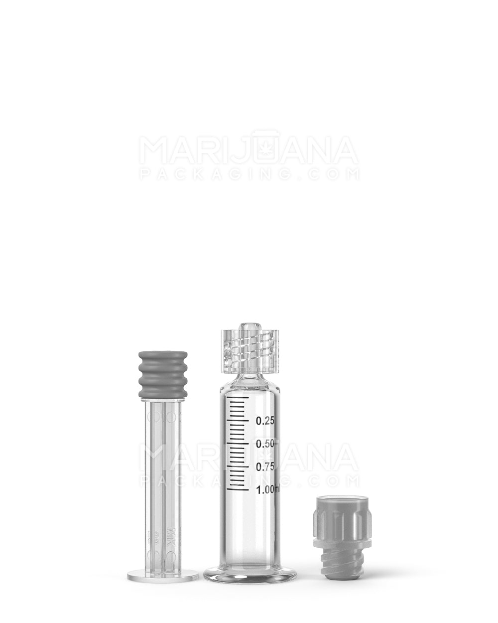 Luer Lock | Glass Dab Applicator Syringes | 1mL - 0.25mL Increments - 100 Count - 3