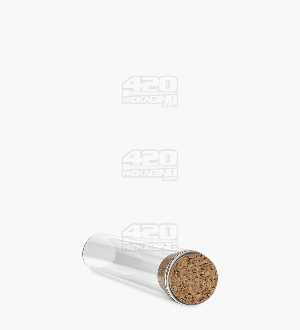 120mm King Size Clear Glass Pre-Roll Tubes with Cork Top 640/Box - 9
