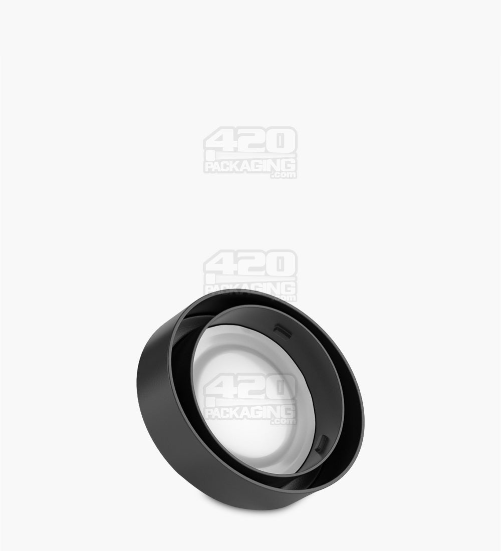 45mm Clear 7ml Glass Concentrate Jar With Black Cap 240/Box - 8