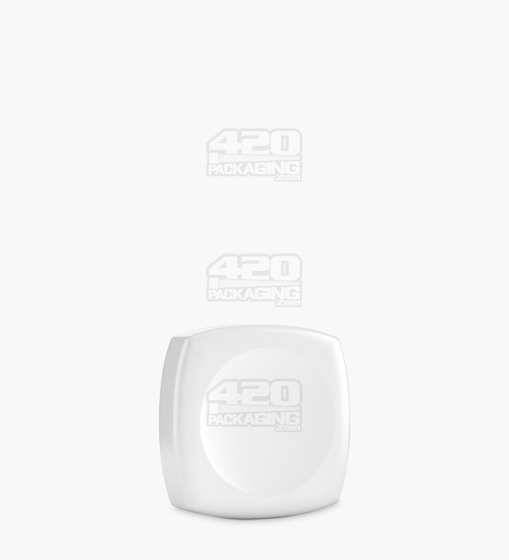 Matte White Glass Pillow Concentrate Jar w/ White Interior | 32mm - 5mL - 250 Count