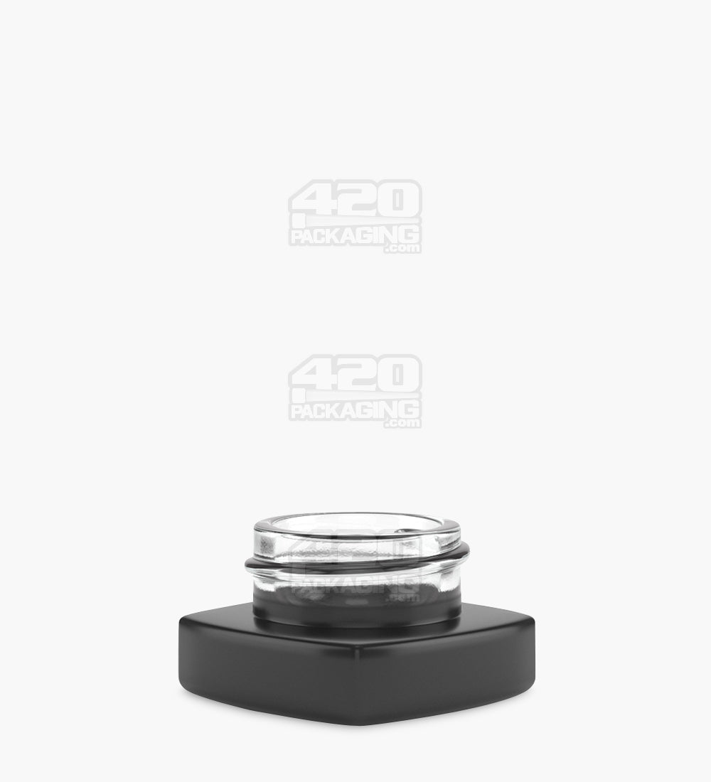 Matte Black Glass Pillow Concentrate Jar | 38mm - 9mL - 240 Count