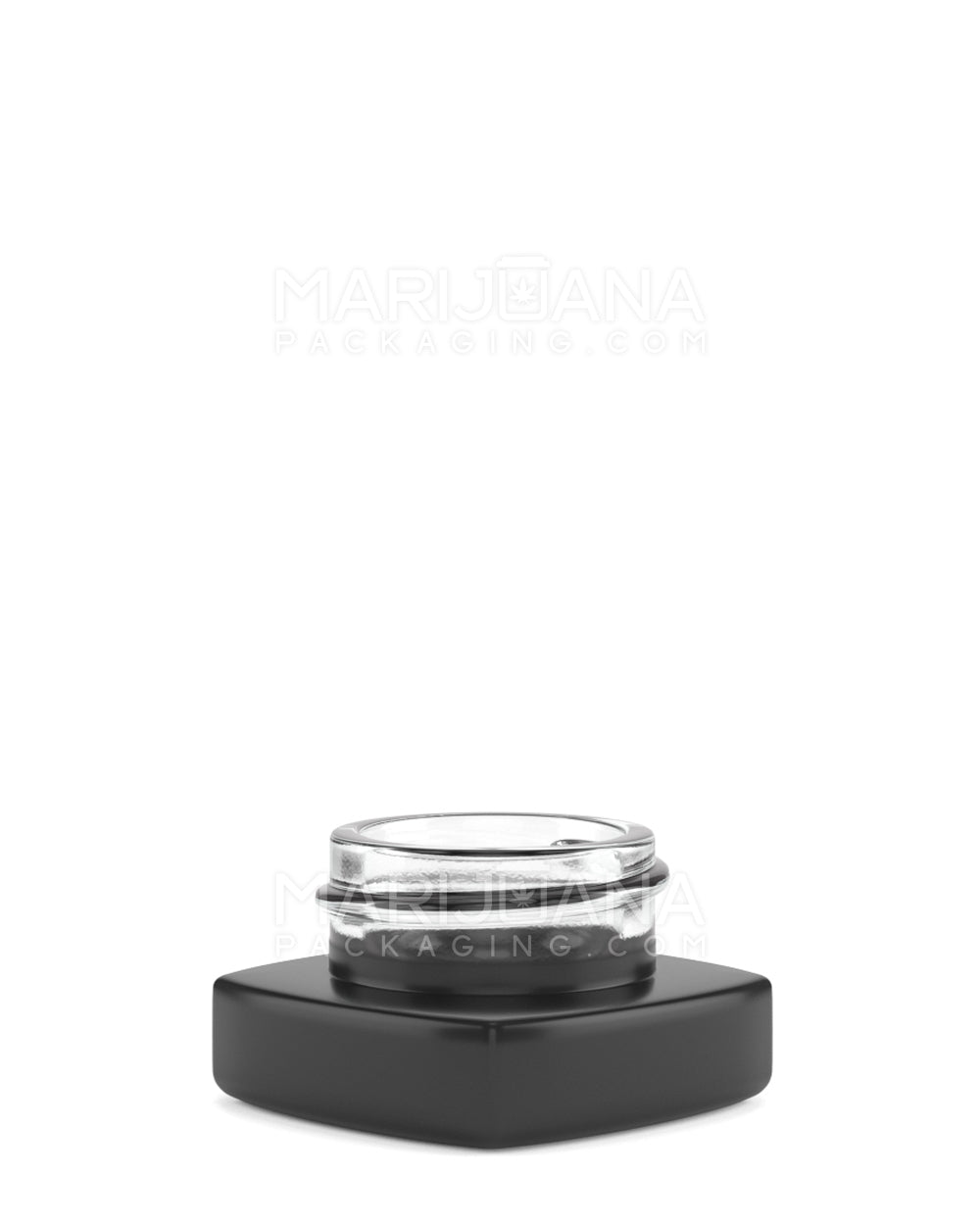 Matte Black Glass Pillow Concentrate Jar | 38mm - 9mL | Sample
