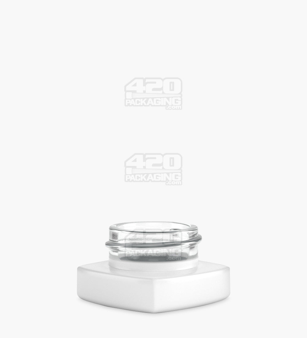 Matte White Glass Pillow Concentrate Jar | 38mm - 9mL - 240 Count